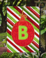 Christmas Oranment Holiday Letter B Monogram Initial Flag Garden Size CJ1039