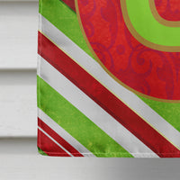 Christmas Oranment Holiday Letter O Monogram Initial Flag  House Size