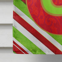 Christmas Oranment Holiday Letter Q Monogram Initial Flag  House Size