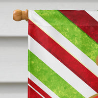 Christmas Oranment Holiday Letter T Monogram Initial Flag  House Size