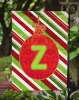 Christmas Oranment Holiday Letter Z Monogram Initial Flag Garden Size CJ1039