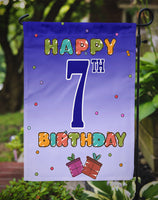 Happy 7th Birthday Flag Garden Size