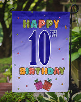 Happy 10th Birthday Flag Garden Size CJ1101GF