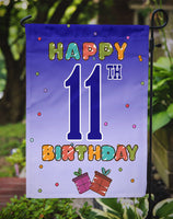 Happy 11th Birthday Flag Garden Size