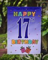 Happy 17th Birthday Flag Garden Size