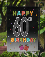 Happy 60th Birthday Flag Garden Size CJ1125GF