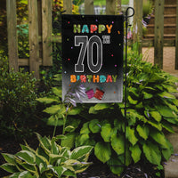Happy 70th Birthday Flag Garden Size CJ1126GF