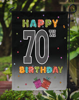 Happy 70th Birthday Flag Garden Size CJ1126GF