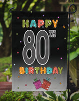 Happy 80th Birthday Flag Garden Size CJ1127GF