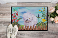 Bichon Frise Spring Indoor or Outdoor Mat 18x27 CK1210MAT