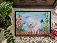 Bichon Frise Spring Indoor or Outdoor Mat 18x27 CK1210MAT