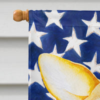 Corgi Patriotic Flag Canvas House Size CK1383CHF