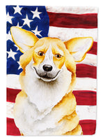Corgi Patriotic Flag Canvas House Size CK1383CHF