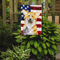Corgi Patriotic Flag Garden Size CK1383GF