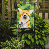 Corgi Shamrocks Flag Garden Size CK1397GF