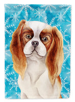 Cavalier Spaniel Winter Flag Canvas House Size CK1412CHF