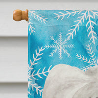 Chinese Crested Winter Flag Canvas House Size CK1415CHF