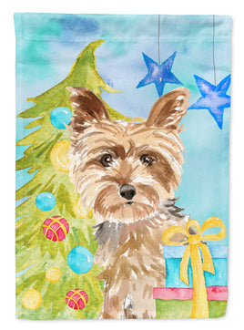 Christmas Tree Yorkie Yorkshire Terrier Flag Canvas House Size CK1854CHF