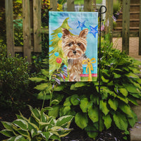Christmas Tree Yorkie Yorkshire Terrier Flag Garden Size CK1854GF