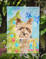 Christmas Tree Yorkie Yorkshire Terrier Flag Garden Size CK1854GF