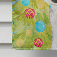 Christmas Tree Fox Terrier Flag Canvas House Size CK1855CHF