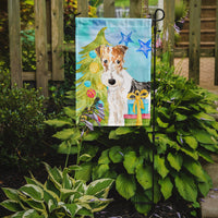 Christmas Tree Fox Terrier Flag Garden Size CK1855GF