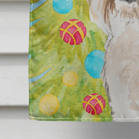 Christmas Tree Wheaten Terrier Flag Canvas House Size CK1857CHF