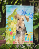 Christmas Tree Welsh Terrier Flag Garden Size CK1858GF