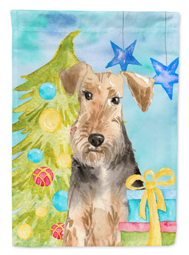 Christmas Tree Welsh Terrier Flag Garden Size CK1858GF