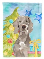 Christmas Tree Weimaraner Flag Canvas House Size CK1859CHF
