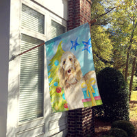 Christmas Tree Spinone Italiano Flag Canvas House Size CK1860CHF