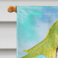 Christmas Tree Siberian Husky Flag Canvas House Size CK1861CHF