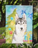 Christmas Tree Siberian Husky Flag Garden Size CK1861GF