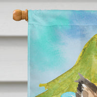 Christmas Tree Sheltie Flag Canvas House Size CK1864CHF