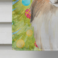 Christmas Tree Sheltie Flag Canvas House Size CK1864CHF