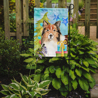 Christmas Tree Sheltie Flag Garden Size CK1864GF