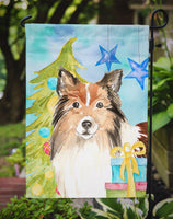 Christmas Tree Sheltie Flag Garden Size CK1864GF