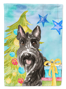 Christmas Tree Scottish Terrier Flag Garden Size CK1865GF