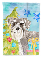 Christmas Tree Schnauzer #1 Flag Canvas House Size CK1866CHF