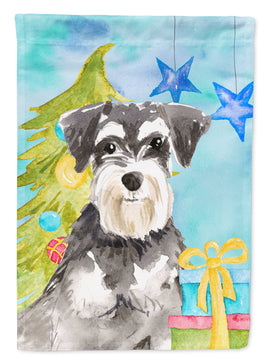 Christmas Tree Schnauzer #2 Flag Garden Size CK1870GF