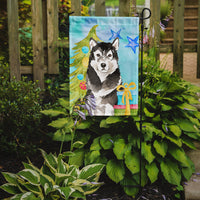 Christmas Tree Alaskan Malamute Flag Garden Size CK1872GF