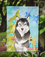Christmas Tree Alaskan Malamute Flag Garden Size CK1872GF