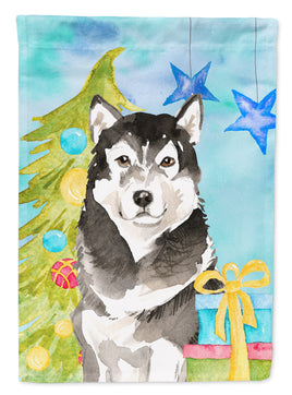 Christmas Tree Alaskan Malamute Flag Garden Size CK1872GF