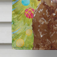 Christmas Tree Labradoodle Flag Canvas House Size CK1874CHF
