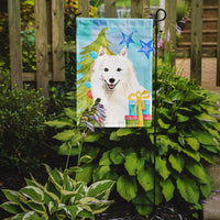 Christmas Tree Japanese Spitz Flag Garden Size CK1875GF