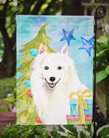 Christmas Tree Japanese Spitz Flag Garden Size CK1875GF