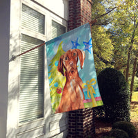 Christmas Tree Vizsla Flag Canvas House Size CK1877CHF