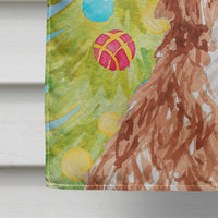 Christmas Tree Cavapoo Flag Canvas House Size CK1881CHF