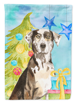 Christmas Tree Catahoula Leopard Dog Flag Canvas House Size CK1882CHF