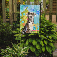 Christmas Tree Catahoula Leopard Dog Flag Garden Size CK1882GF
